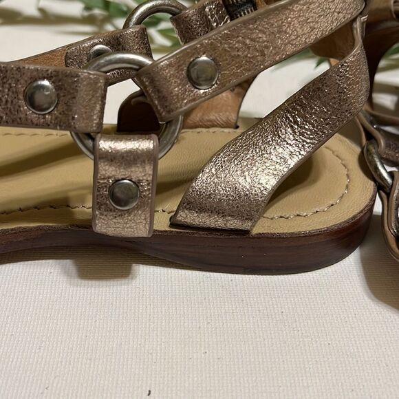 Frye Rachel Womens Open Toe Flat Casual Thong Ring Sandals Bronze Size 8 M - Picture 5 of 6